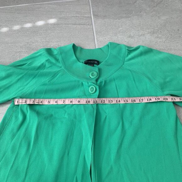 Cable & Gauge XL Green knit Cape Sweater NWOT - Picture 4 of 5